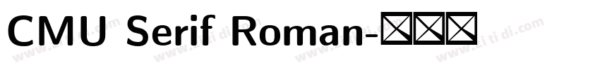 CMU Serif Roman字体转换